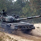 Militares polacos durante una sesión de entrenamiento.