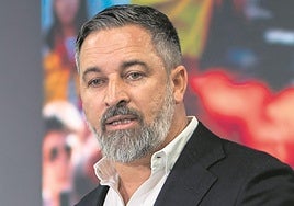 El presidente de Vox, Santiago Abascal.