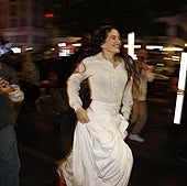 Rosalía, a su llegada a Callao en una aparición sorpresa para presentar su cuarto álbum.