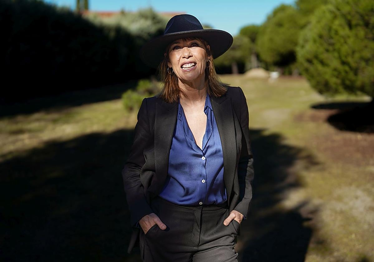 Mabel Lozano posa durante la entrevista, en Madrid.