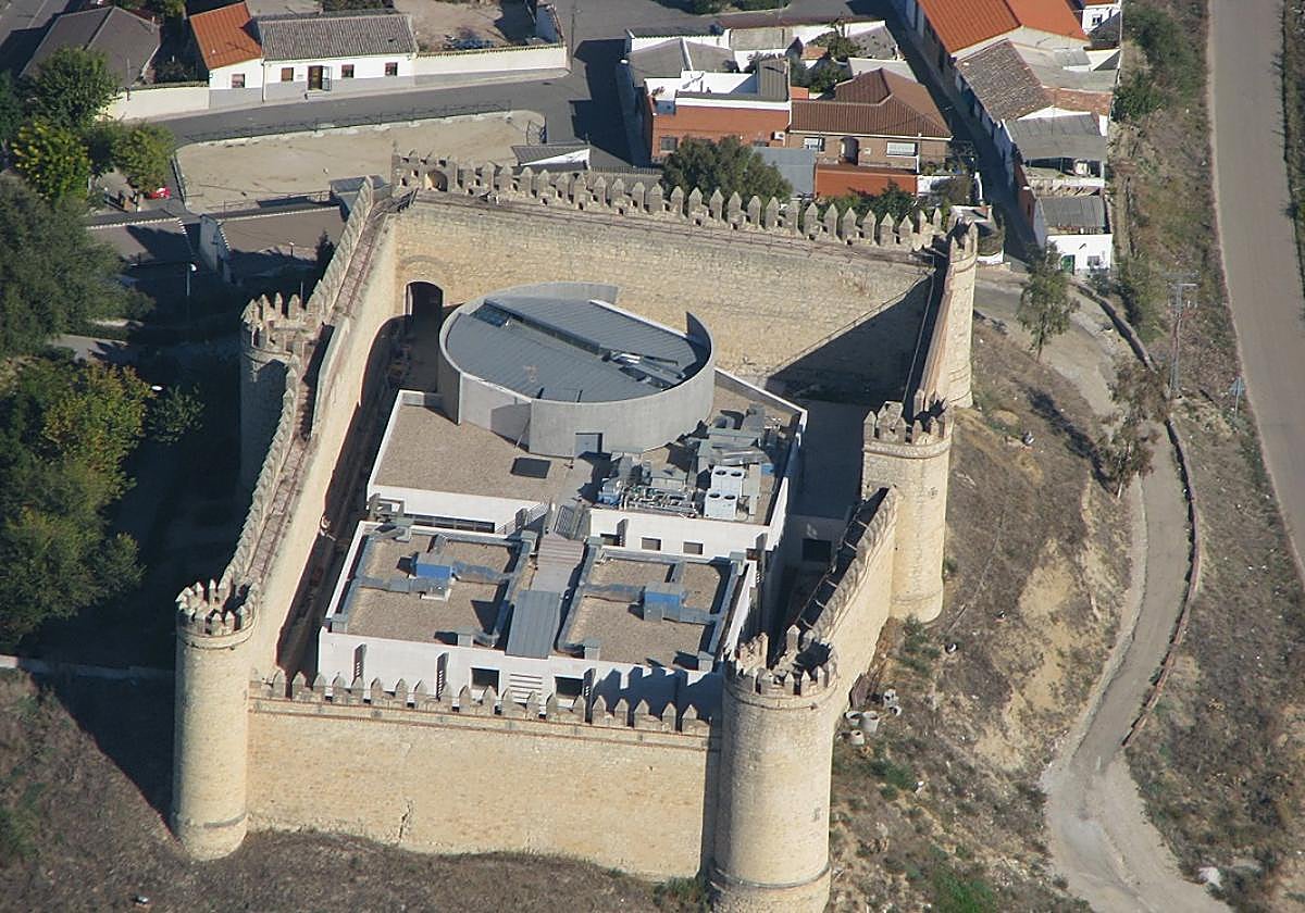 Vista aérea del castillo.