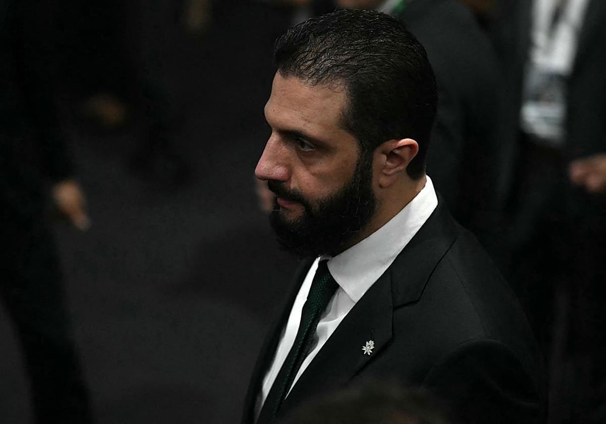 El presidente sirio, Ahmed Al Sharaa.