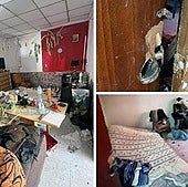 Vivienda donde permanecía retenida la mujer retenida ilegalmente.