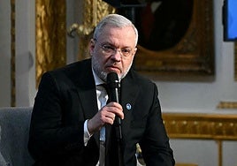 German Galushchenko en un foro en abril en Londres.