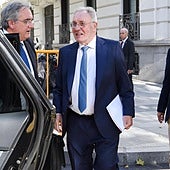 El presidente de Sidenor, José Antonio Jainaga, antes del juicio contra tres altos cargos de la empresa Sidenor en la Audiencia Nacional.