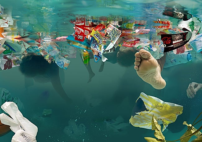 'Marea' (2011) obra de Daniel Canogar.