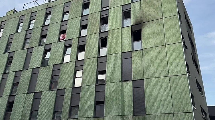 Incendio en Barakaldo