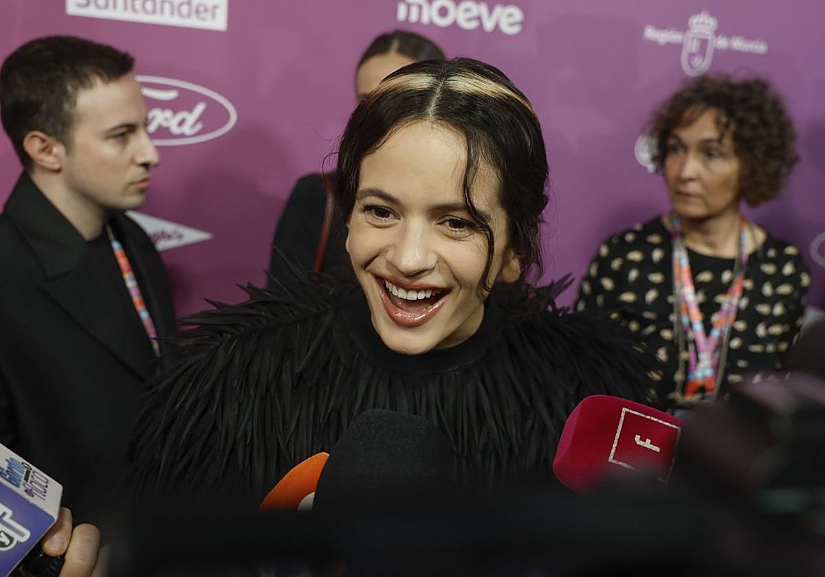 Rosalía, la semana pasada en Valencia antes de la gala de entrega de unos premios musicales.