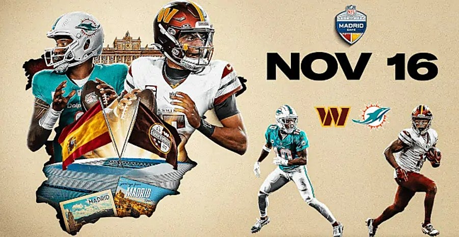 La NFL llega a España: sigue el Miami Dolphins-Washington Commanders con el Plan Made in USA de DAZN