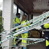 Los servicios de emergencias, en el lugar de los hechos.