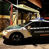 La Guardia Civil en el lugar del suceso en Aces, Candamo.