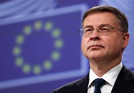 El comisario europeo de Economía, Valdis Dombrovskis.