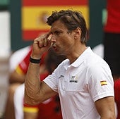 David Ferrer, capitán del equipo español de Copa Davis
