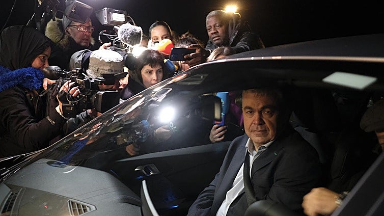 Santos Cerdán, tras su salida de prisión