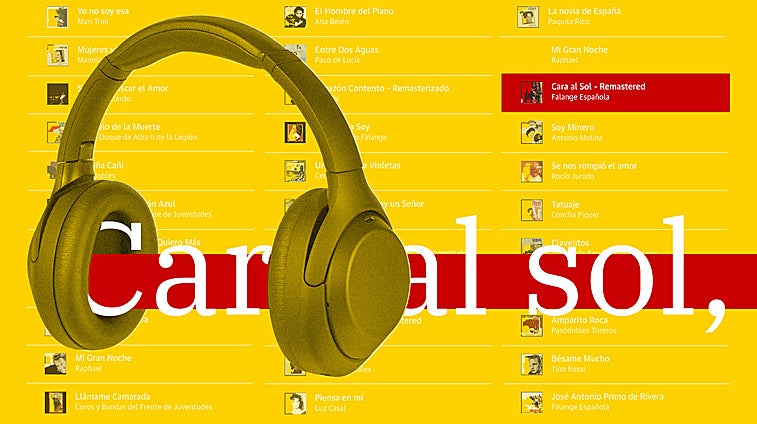 Fascismo remix: cuando tu 'playlist' favorita te recomienda el 'Cara al sol'