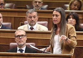 La portavoz de Junts en el Congreso, Miriam Nogueras.