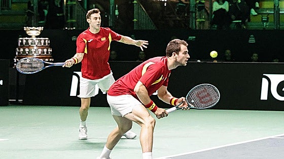 Así hemos narrado el punto decisivo del dobles que han ganado Granollers y Martínez