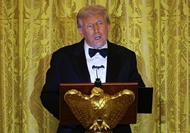 El presidente estadounidense, Donald Trump, en un evento en la Casa Blanca.