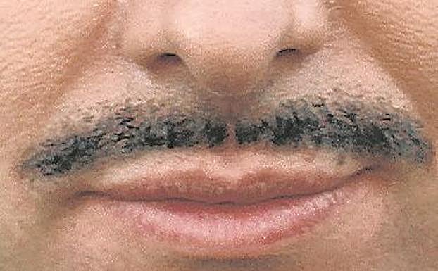 Bigote 'pincel' o lápiz.