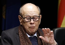 El expresidente catalán Jordi Pujol durante un homenaje.