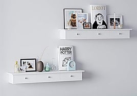 Estos estantes de pared son perfectos porque organizan y decoran