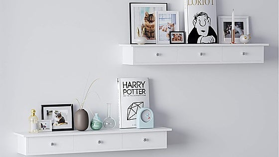 Estos estantes de pared son perfectos porque organizan y decoran