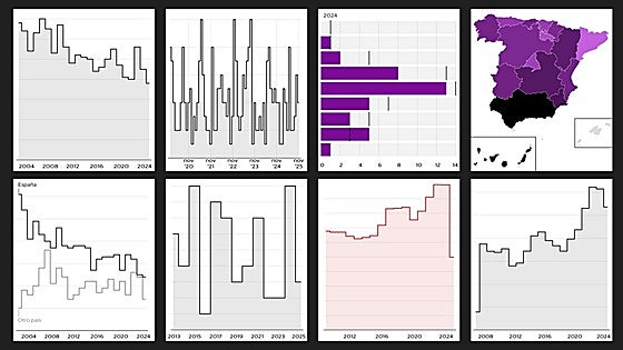 Ocho gráficos para poner cara a los datos de violencia de género