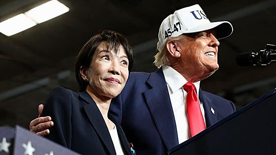 Trump muestra su apoyo a Japón ante China con una llamada a su primera ministra