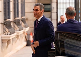 Sánchez llega a la sesión de control al Gobierno en el Congreso este miércoles