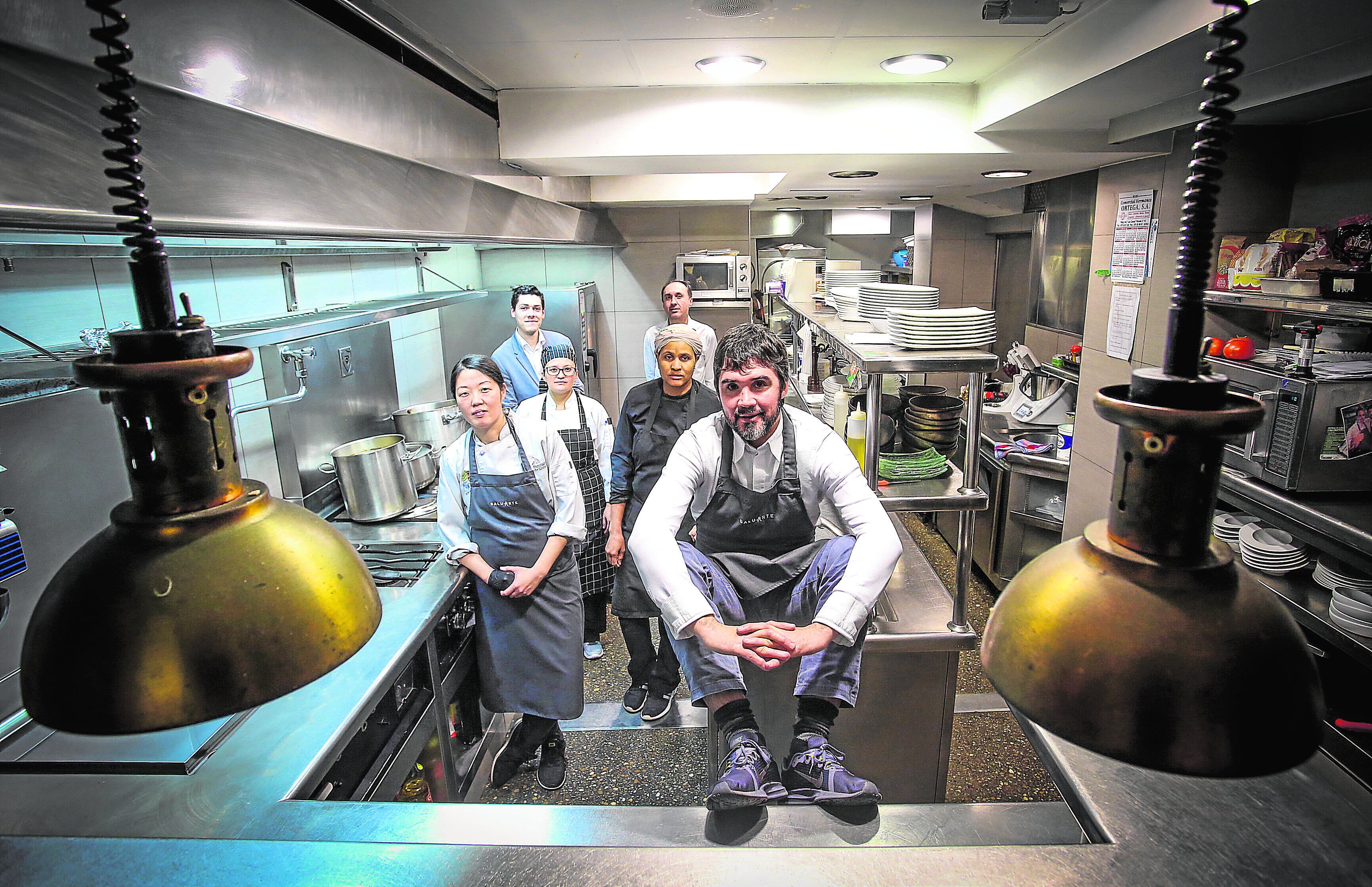 Óscar García, en su restaurante Baluarte, en una imagen de 2020.