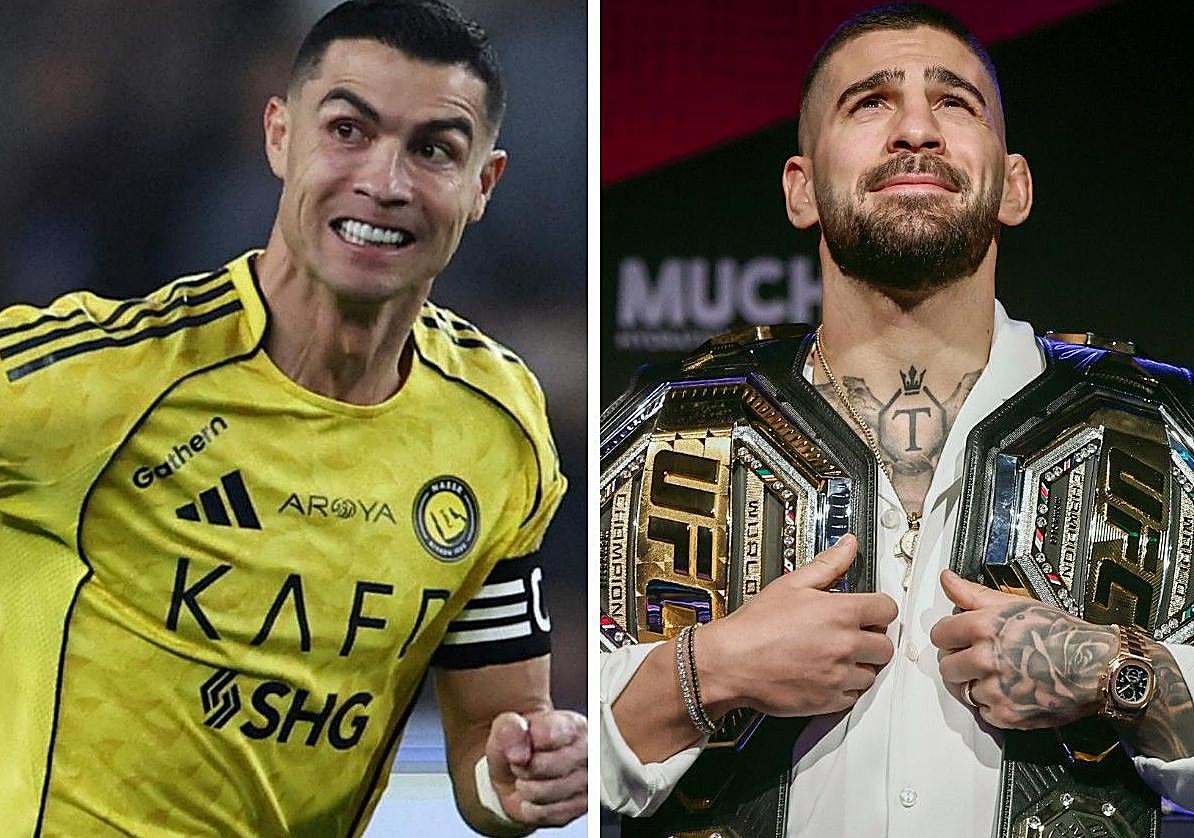 Cristiano Ronaldo e Ilia Topuria.