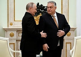 Vladímir Putin ha recibido a Viktor Orbán en Moscú.