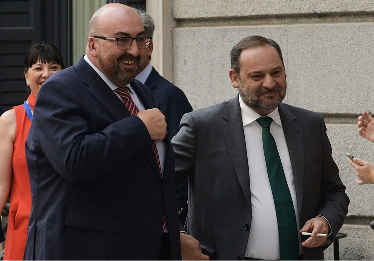 José Luis Ábalos y Koldo García en el Congreso