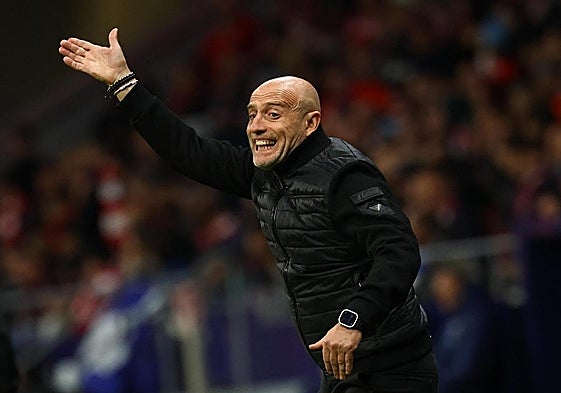 Julián Calero, durante un partido de fúltbol.