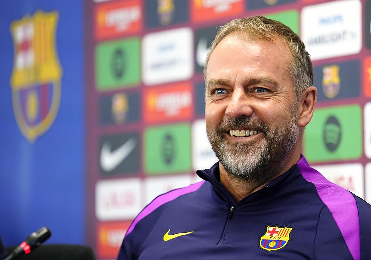 Hansi Flick, at a press conference.