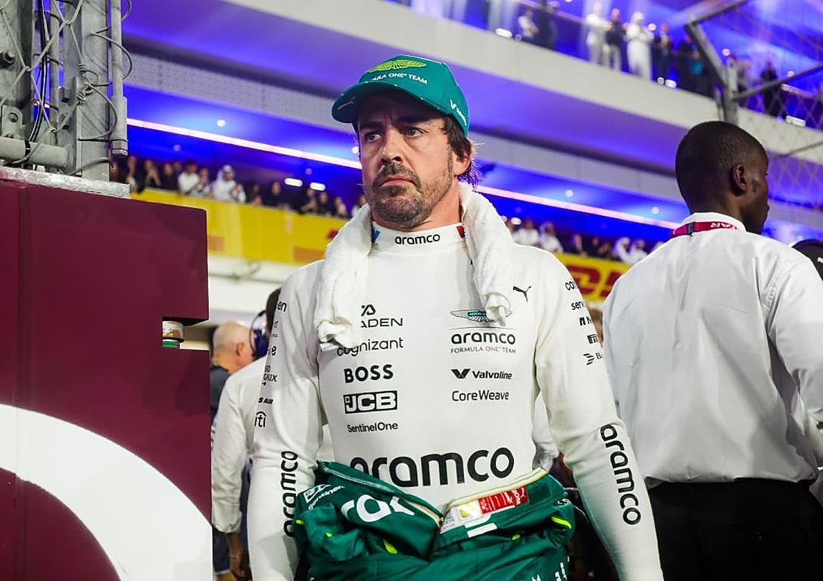Fernando Alonso, en el GP de Catar.