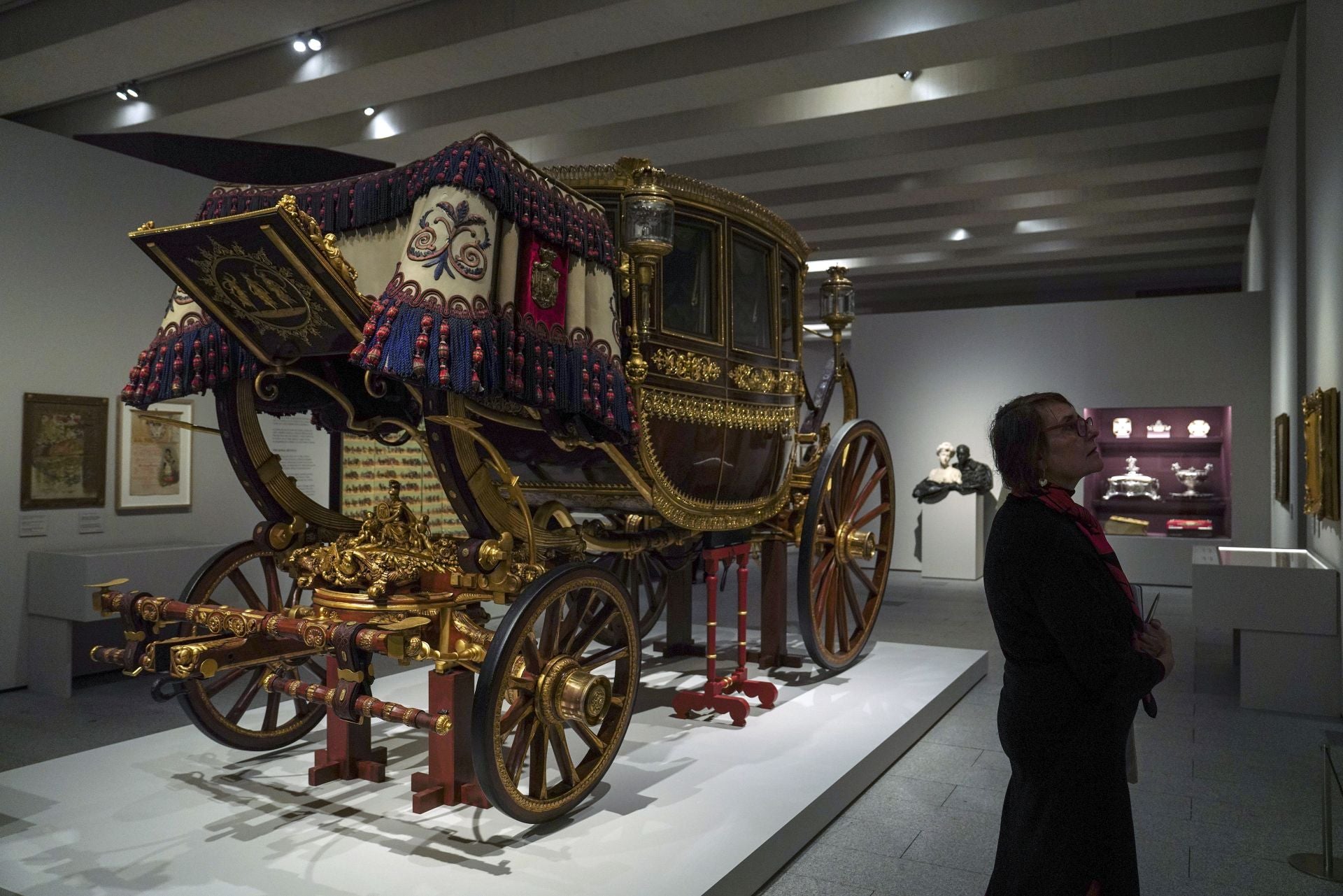 La carroza del atentado que sufrió la pareja el día de su boda, el 31 de mayo de 1906.