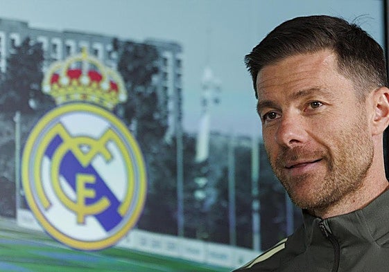 Xabi Alonso, en rueda de prensa.