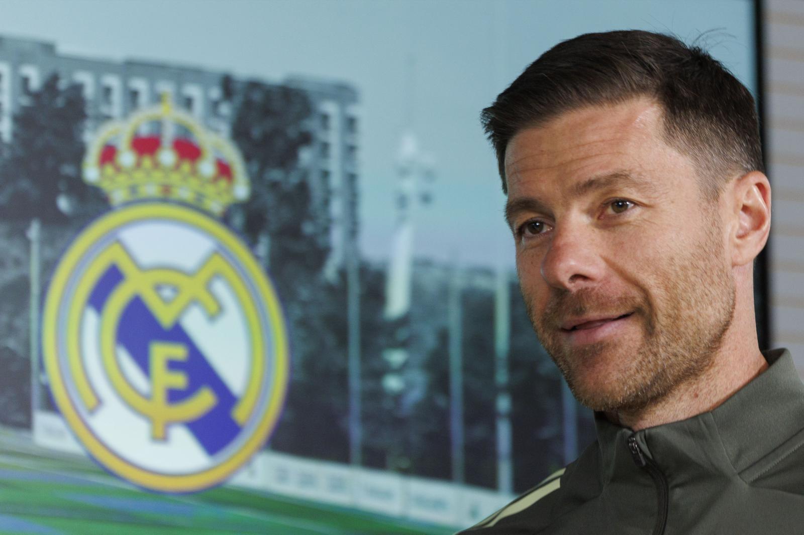 Xabi Alonso, en rueda de prensa.