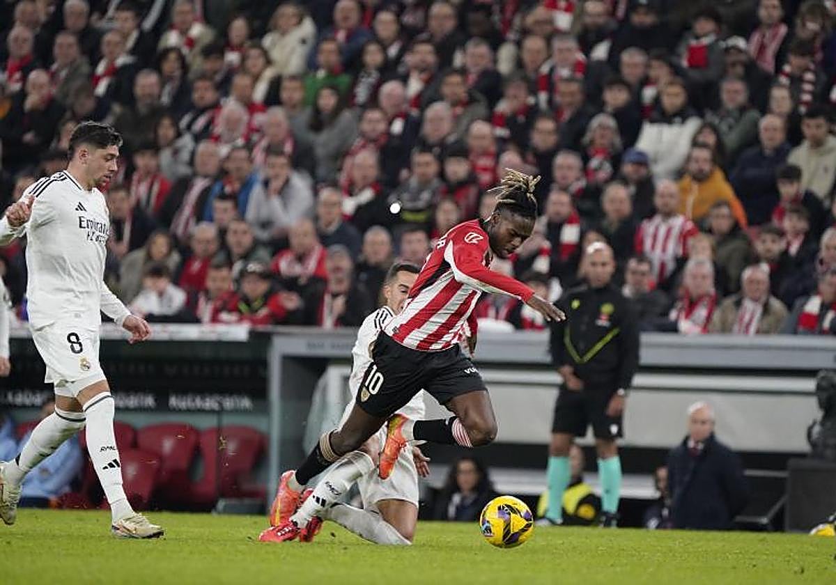 An image from last season's Athletic-Real Madrid match at San Mamés.
