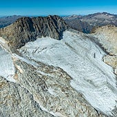 Vista del glaciar del Aneto.