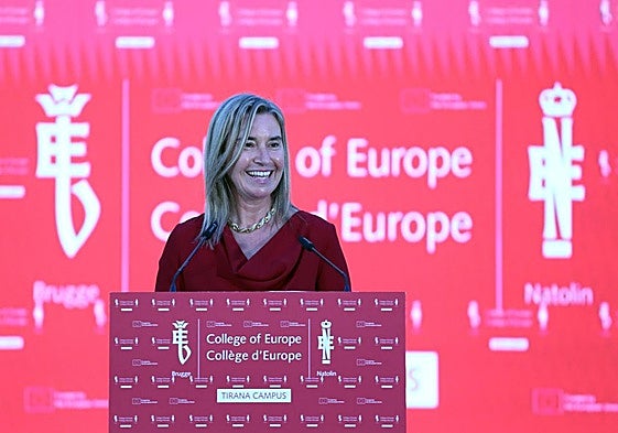 La rectora del Colegio de Europa, Federica Mogherini, en una foto de archivo.