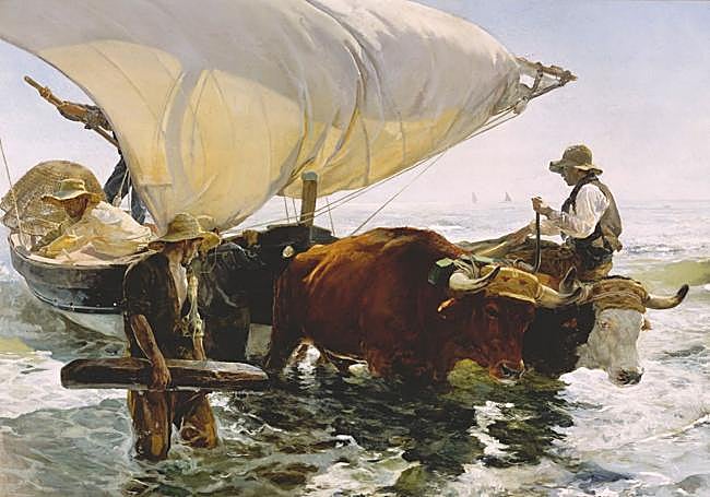 La vuelta de la pesca'. Valencia, 1894, Joaquín Sorolla. Óleo sobre lienzo. París. Musée d'Orsay.