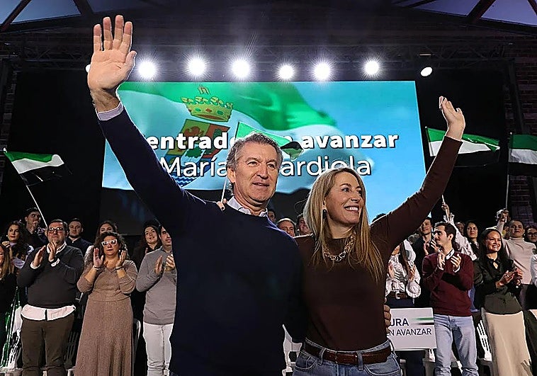 Feijóo en Extremadura: del mitin en Don Benito al partido de Copa del Rey en Almendralejo