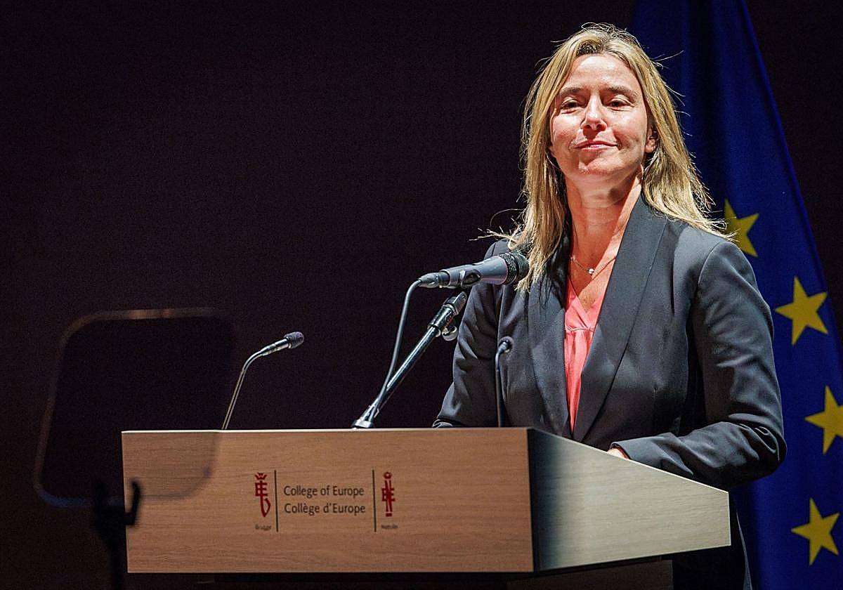 La antigua jefa de la diplomacia europea, Federica Mogherini.