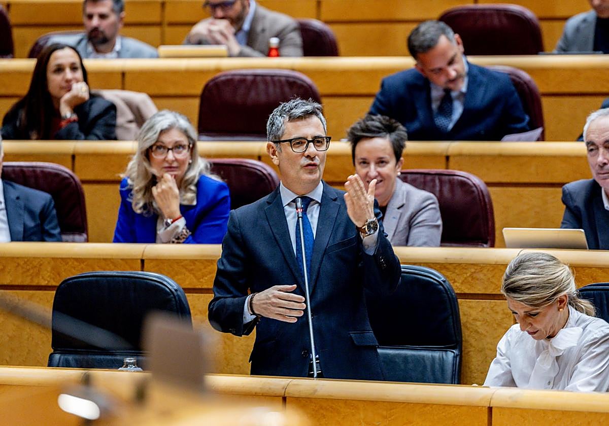 El ministro de la Presidencia, Justicia y Relaciones con las Cortes, Félix Bolaños.