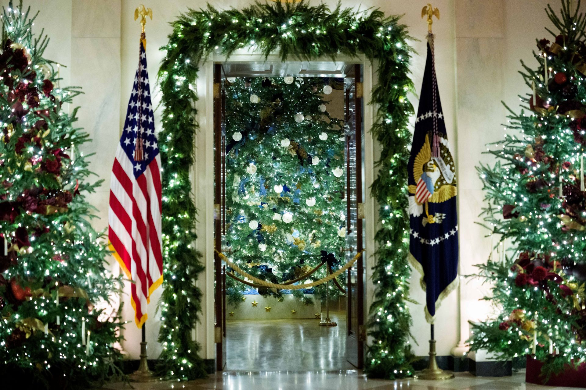 Los Trump ya celebran la Navidad en la Casa Blanca