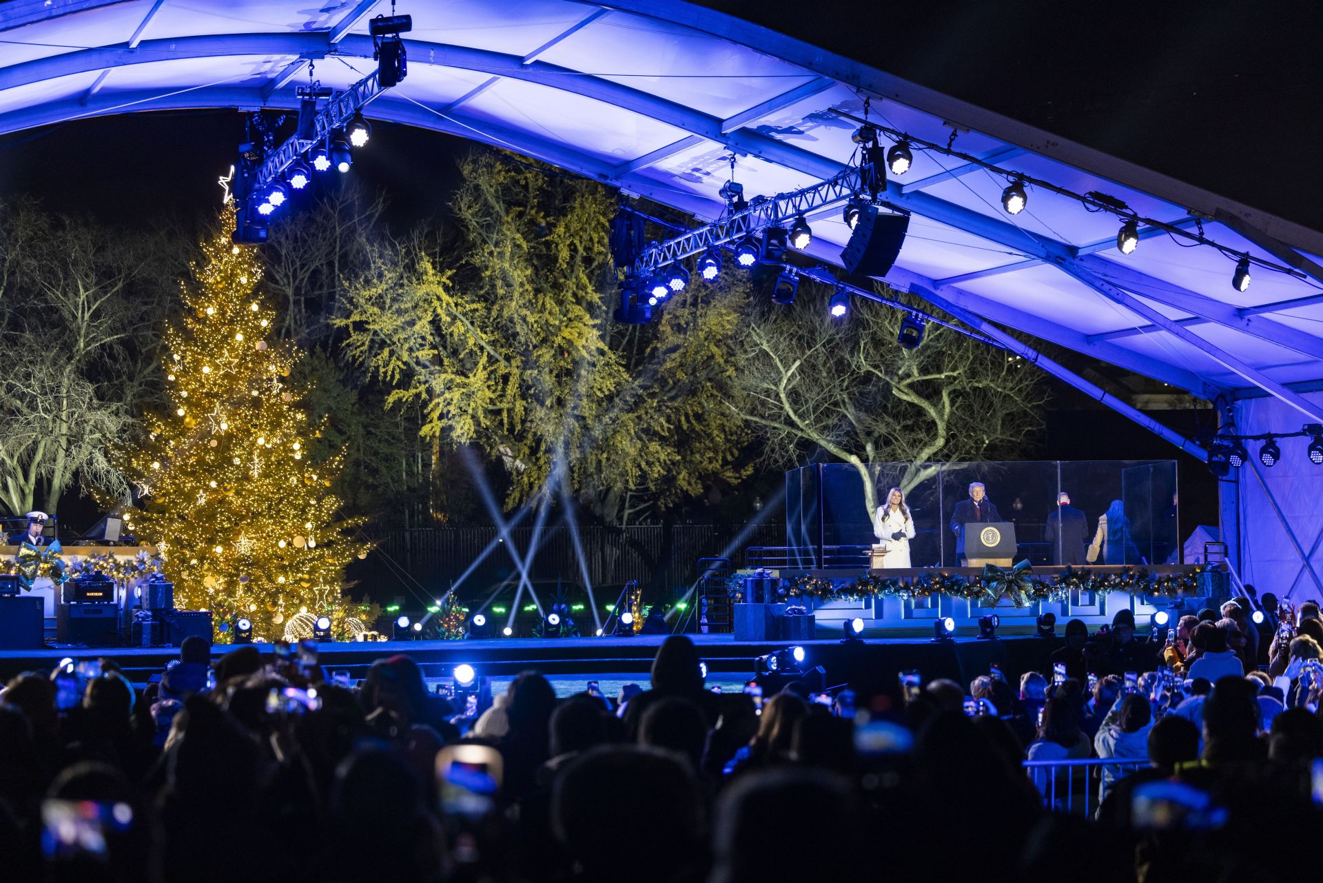 Los Trump ya celebran la Navidad en la Casa Blanca