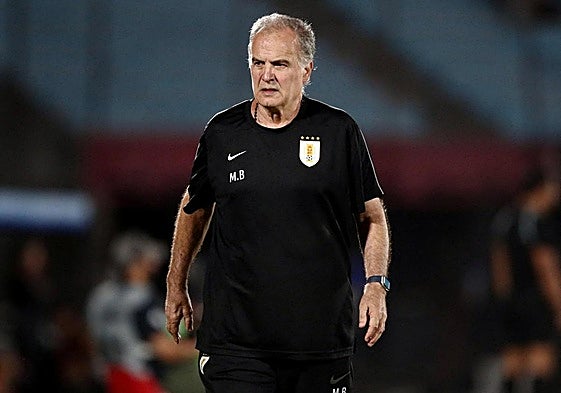 Marcelo Bielsa, seleccionador de Uruguay.