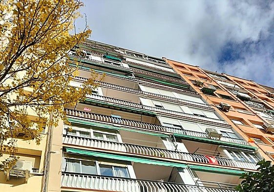 El edificio en el que ha tenido lugar el suceso en Madrid.